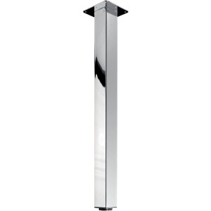 Gamba per tavolo Hettich cromata, 60x60x700 mm, con piastra di montaggio per tavoli da pranzo.