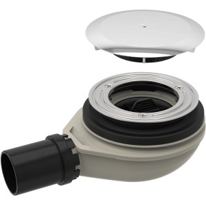 t.b.t. Sifoni per doccia con copertura cromata per doccia.