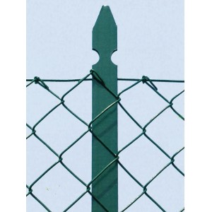 Paletto per recinzione a T plastificati H 1,25 m verde