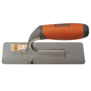 Spatola lisciante Kapriol con manico arancione per muratori e piastrellisti.