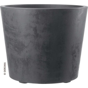 Vaso per piante t.b.t. grigio per interni ed esterni.