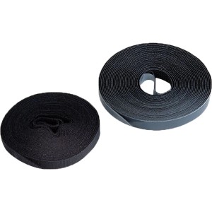 Due rotoli di nastro a strappo nero t.b.t. per zanzariere fisse.