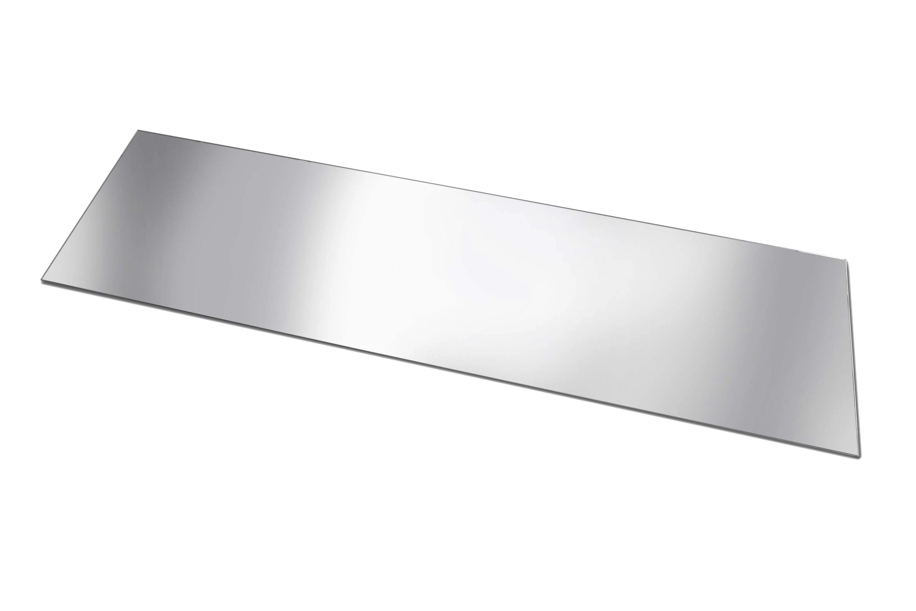 Specchio rettangolo argento in acrilico 75x40 cm