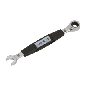 Chiave a cricchetto LUX Comfort 8 mm, chiave con funzione a cricchetto e impugnatura ergonomica.