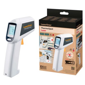 Misuratore laser Laserliner ThermoSpot con confezione. Strumento preciso per la misurazione della temperatura.
