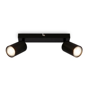 Barra 2 faretti LED Tib 25,5x5,5x8,5 cm nera
