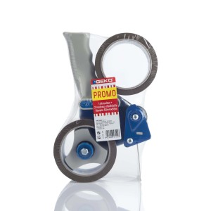 t.b.t. Dispenser di nastro con 2 rotoli di nastro adesivo. Dispenser per nastro da pacchi.