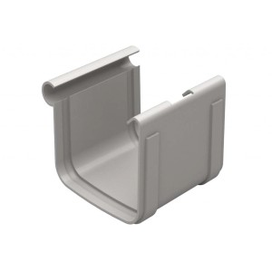 Giunto semplice per gronda First Plast GQGN 110x100 mm grigio