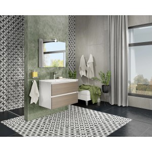 Bagno moderno con mobile lavabo e specchio t.b.t. Design elegante per il tuo bagno.