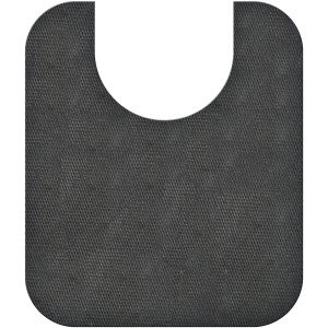 Tappetino grigio per lavello con foro per rubinetto, accessori per lavelli.