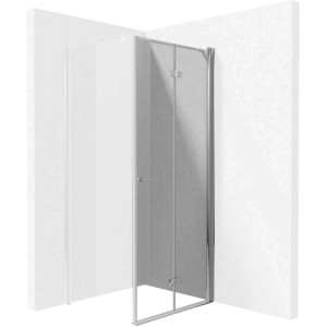 Porta doccia pieghevole Idrostile Coliseo 90x200 cm Cromo