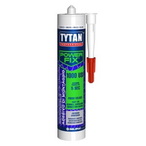 Tytan Power Fix 1000 Collanti adesivo da montaggio in cartuccia con applicatore.