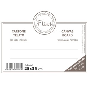 Cartone da pittura t.b.t., 25x35 cm, ideale per pittura a olio e acrilico.