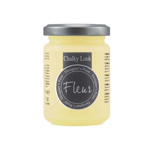 Pittura a gesso Fleur in barattolo di vetro, colore chiaro per progetti fai-da-te.