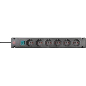 Multipresa 6 prese Bremounta brennenstuhl® con int 3m nero