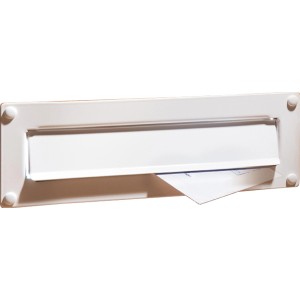 Sportello cassetta postale Burg Wächter Porta 796 bianco per cassette postali, in lamiera d'acciaio e alluminio.