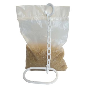 t.b.t. Accessorio per filtro acqua, sacchetto con materiale filtrante e dispositivo di sospensione.