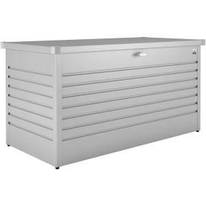 Biohort Box da giardino 160 High, argento metallizzato, per riporre utensili da giardino.