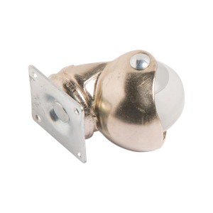 Rotella per sedia, Ø 40 mm, con alloggiamento in acciaio zincato e ruota in gomma rotonda antitraccia.