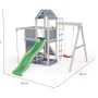 Gioco da giardino Activer con scivolo e altalena 390x285xh262 cm_7