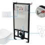 Set WC murale Artemides 6 in 1 bianco