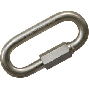 Moschettone t.b.t. in metallo con chiusura a vite.