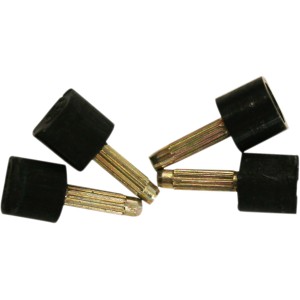 t.b.t. per scarpe da lavoro, tacchi in gomma nera con perno in metallo.