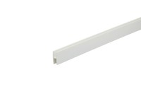 Profilo-Paraspigolo angolare in PVC bianco 22x22 barra 2.6 m