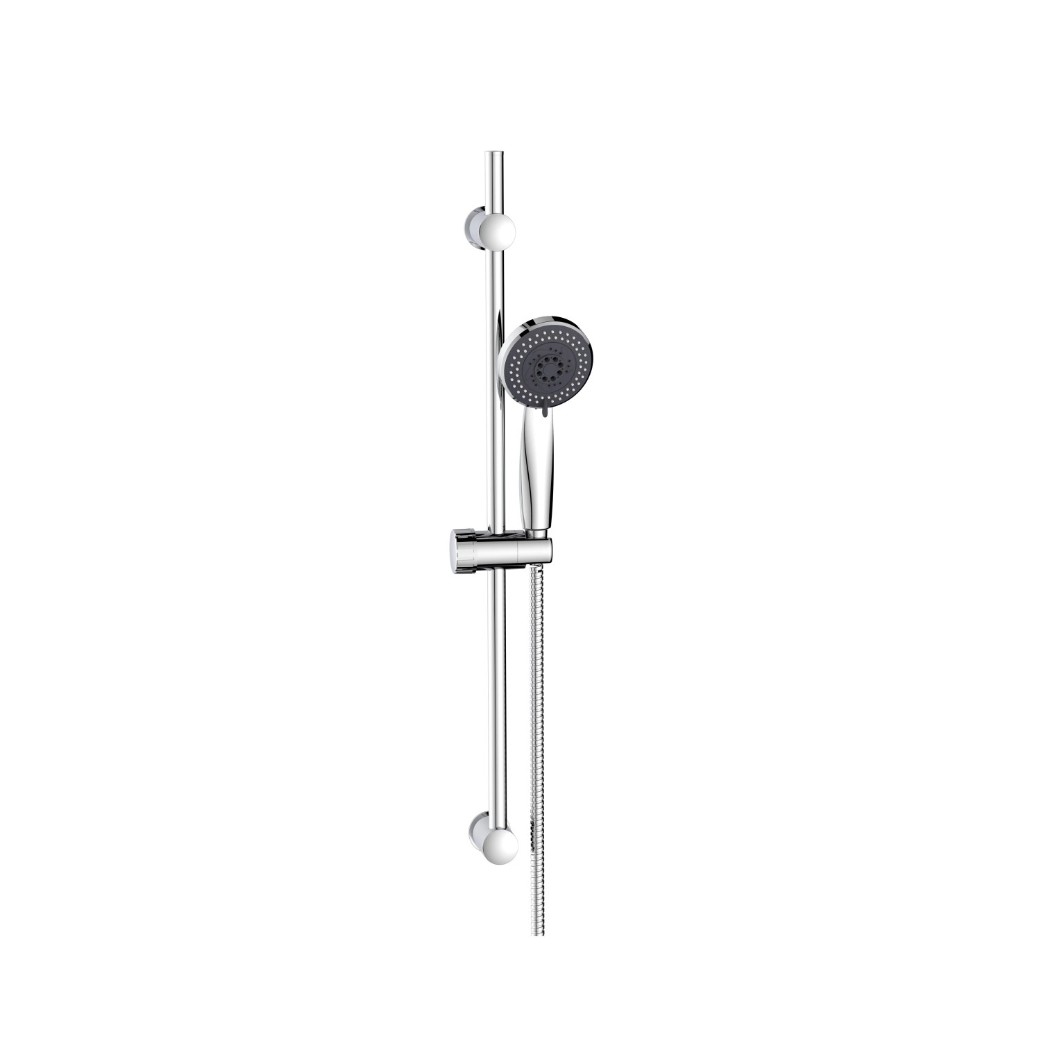 Colonna doccia t.b.t. con doccetta e flessibile, cromata.