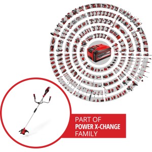 Tagliabordi a batteria Einhell AGILLO 18/200-Solo della famiglia Power X-Change.
