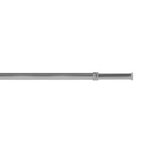 t.b.t. bastone per tende a vetro color argento.