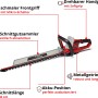 Tagliasiepi a batteria Einhell Power-X Change GE-CH 18/60 Li-Solo con impugnatura girevole e lunghezza di taglio di 60 cm.