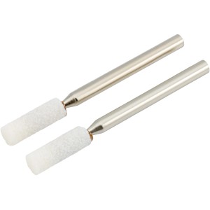 Due mole per affilare catene LUX da 4 mm per utensili miniaturizzati, per affilare catene di motoseghe.