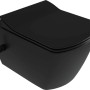 WC sospeso Song funzione bidet con miscelatore 37,2x34,9 cm nero