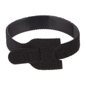 Fascetta per cavi a velcro nera t.b.t. per la gestione dei cavi.
