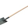 Vanga da giardino LUX con manico a T, manico in faggio 85 cm, lama in acciaio con protezione.