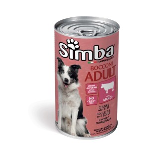 Simba Bocconi Adult con manzo, alimento completo per cani adulti.