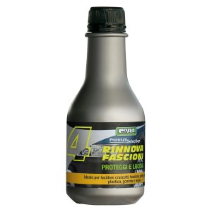 t.b.t. prodotto per la cura dell'auto in flacone grigio con tappo nero.