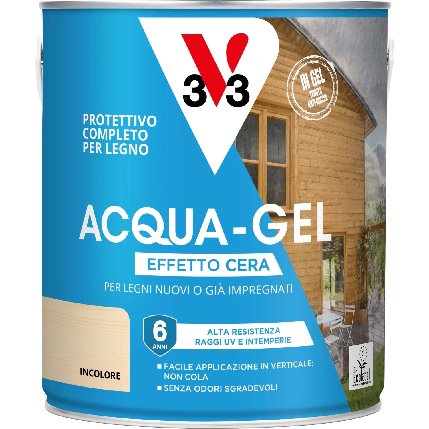 Smalto ad acqua gel protettivo per legno V33 incolore 2,5 l_2