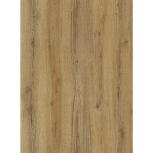 Primo piano: Pavimento vinilico effetto legno, venature naturali.