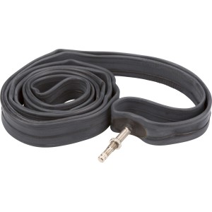 Camera d'aria per bici arrotolata con valvola, adatta per pneumatici da bici.