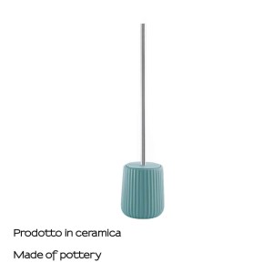 Scopino bagno Marika in ceramica azzurro polvere