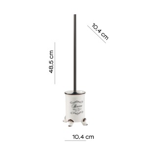 Set scopino WC in stile vintage con spazzola e supporto. Scopini WC.