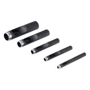 Set di punzoni da 5 pezzi per fori precisi in cartone, pelle e gomma piuma.