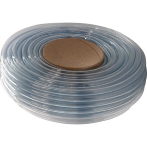 Tubo trasparente Fitt, 10 mm, trasparente, arrotolato. Ideale per acquari e alimenti.