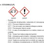 Simboli di pericolo secondo il regolamento CLP: corrosivo, irritante.