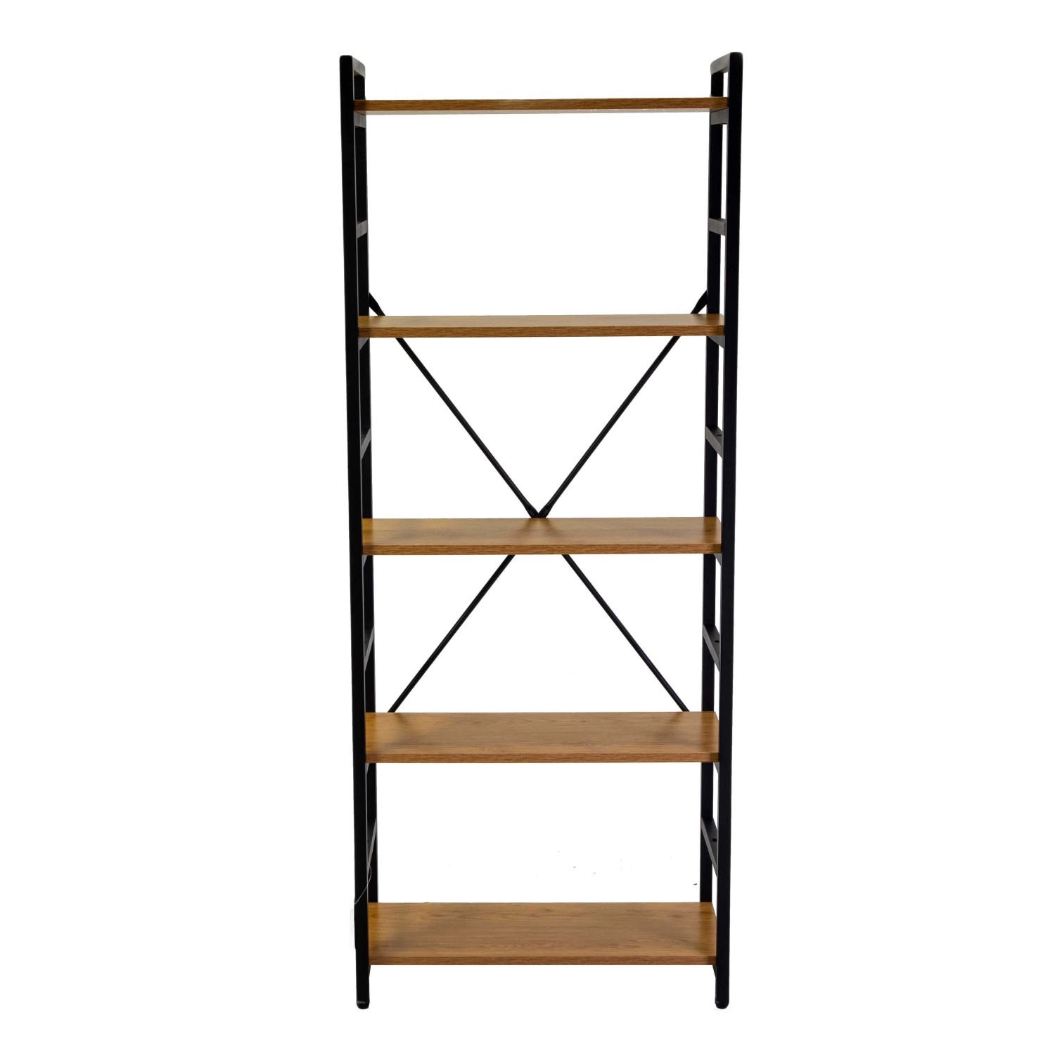 Scaffale in metallo e legno Achille 5 piani 60x28x151 cm_5