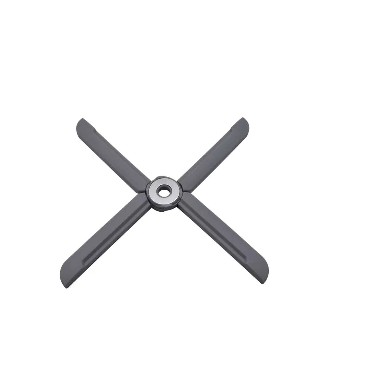 Sottopentola grigio a forma di croce per la cucina.