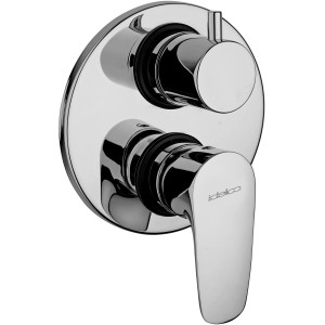 Miscelatore doccia t.b.t. cromato per montaggio a parete.