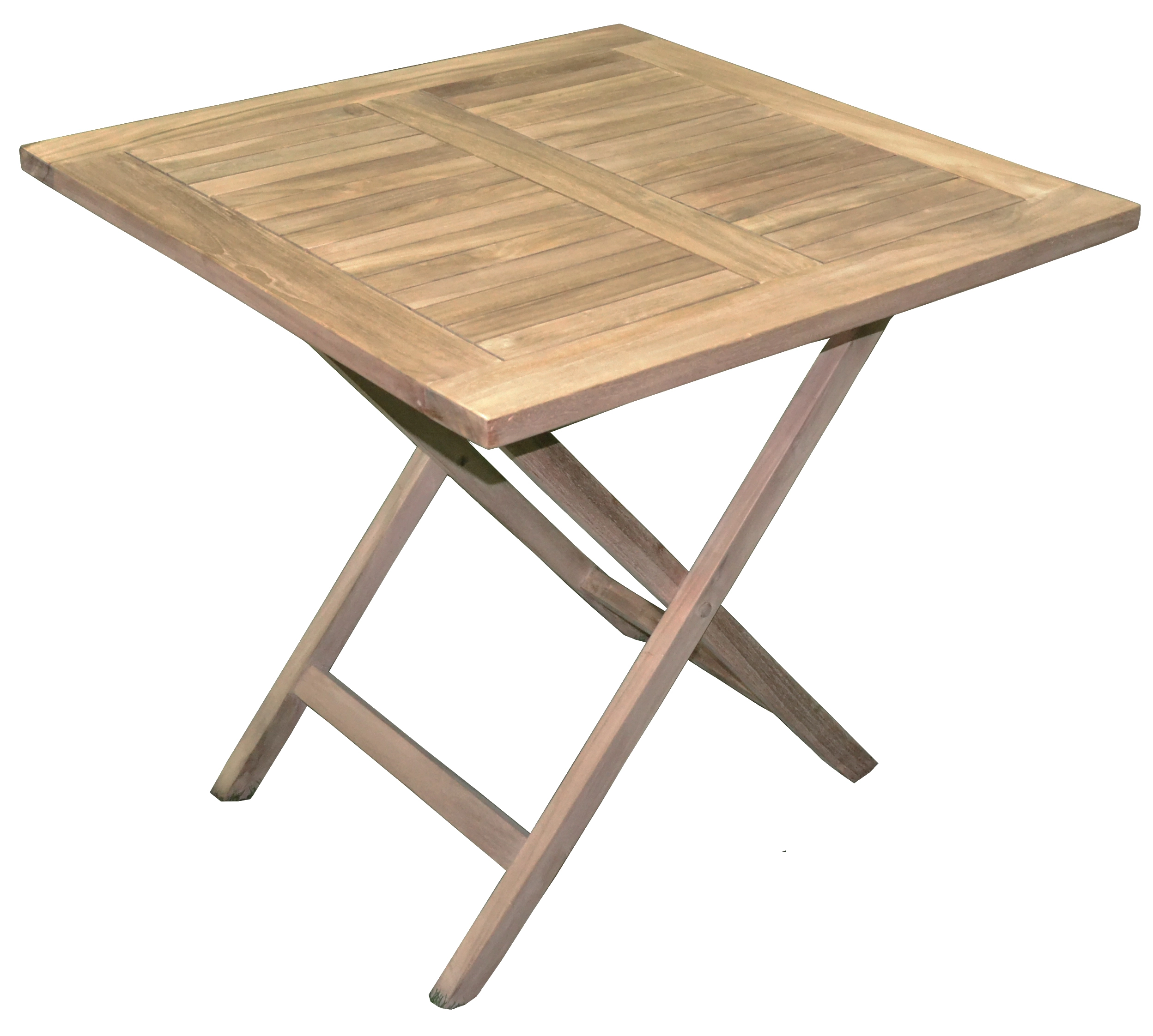 Tavolo pieghevole da esterno 80x80 cm in teak